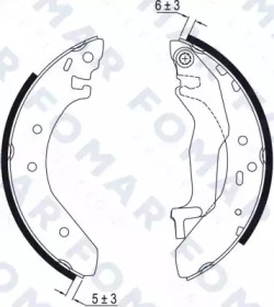 FOMAR FRICTION fo0540 -  Комплект тормозных колодок